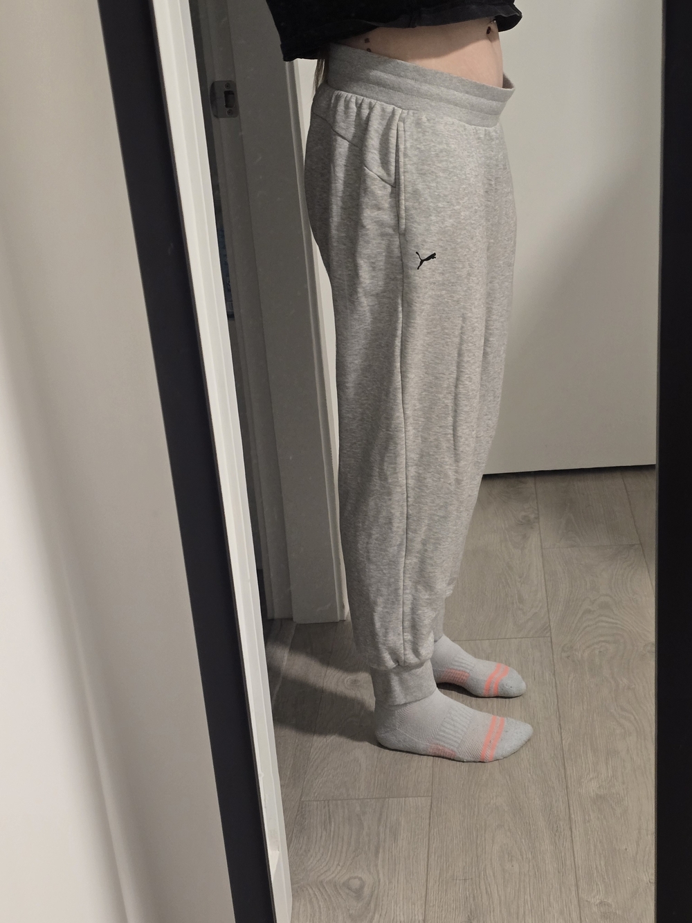 Puma Gray Heather Jogger Sweatpants